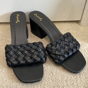 Quipid Braided Block Heels